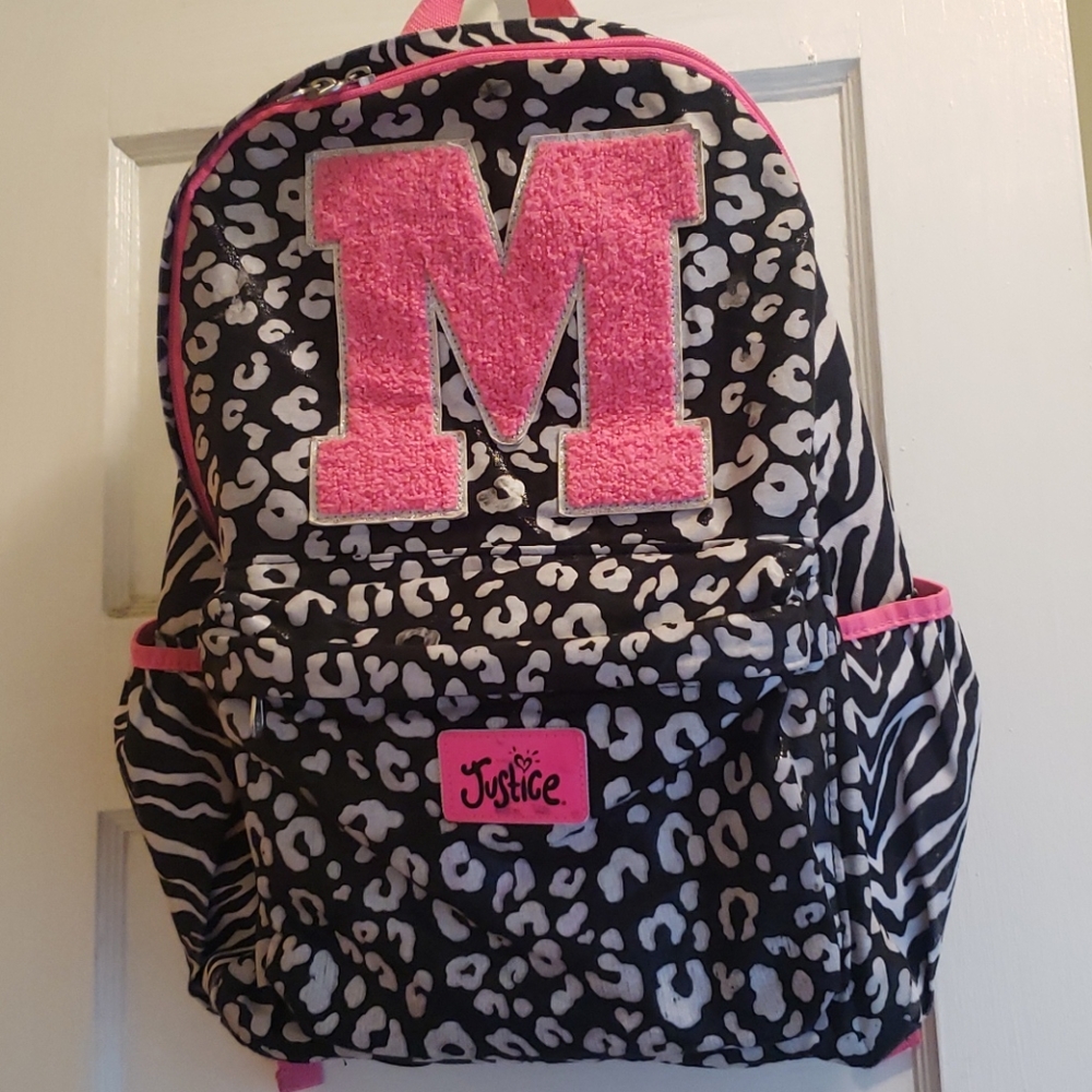 M monogram backpack
